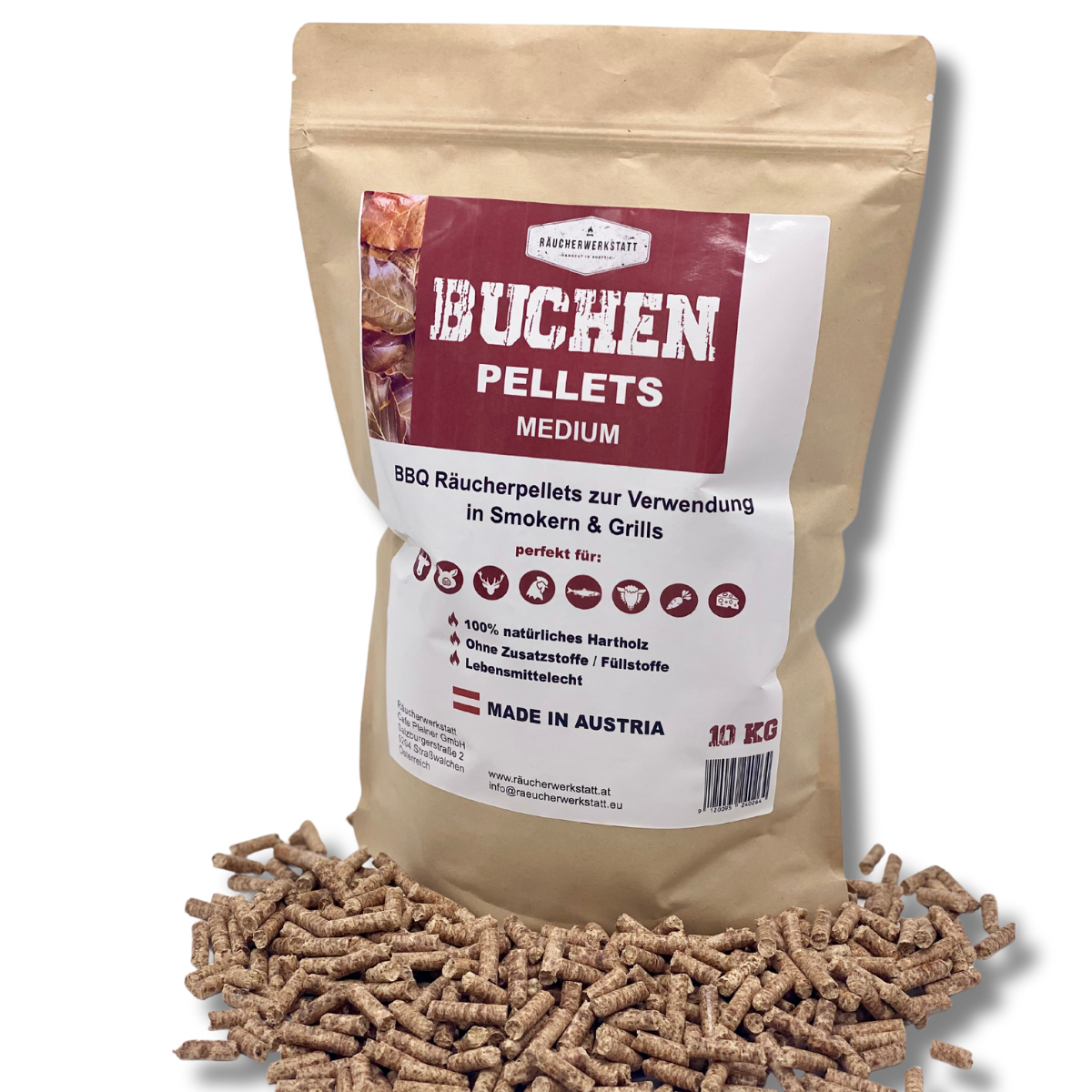 Grillpellets Pakete 8 x 1,2Kg Probierbeutel