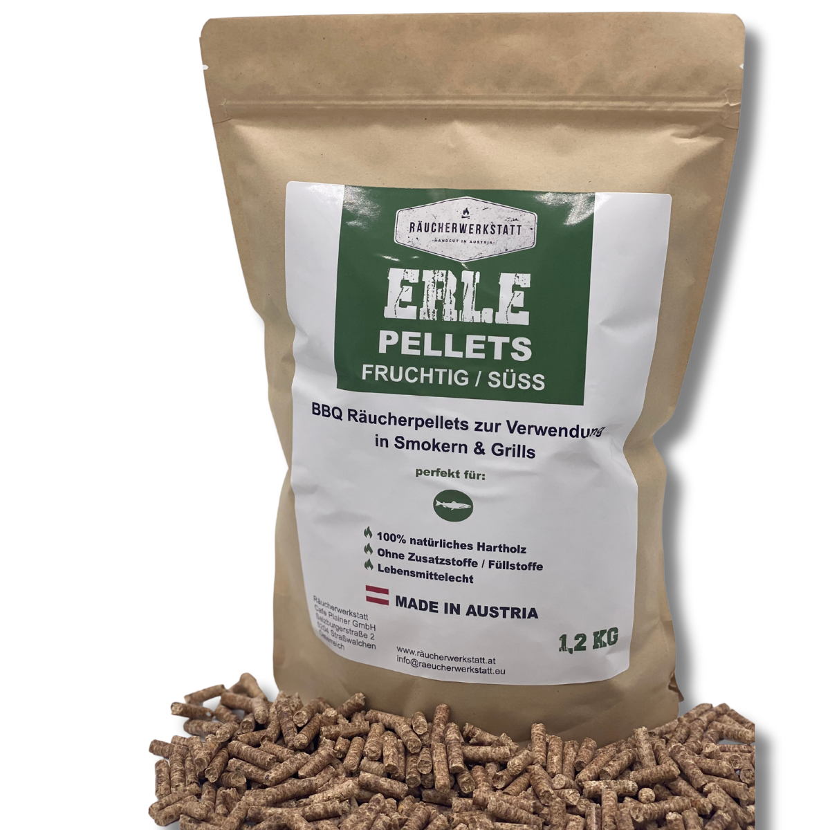 Grillpellets Pakete 8 x 1,2Kg Probierbeutel