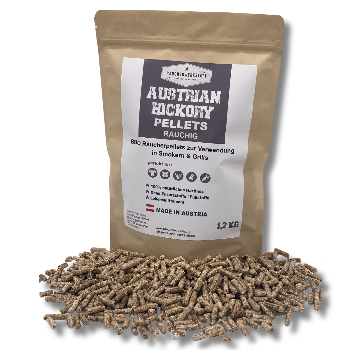 Grillpellets Pakete 8 x 1,2Kg Probierbeutel