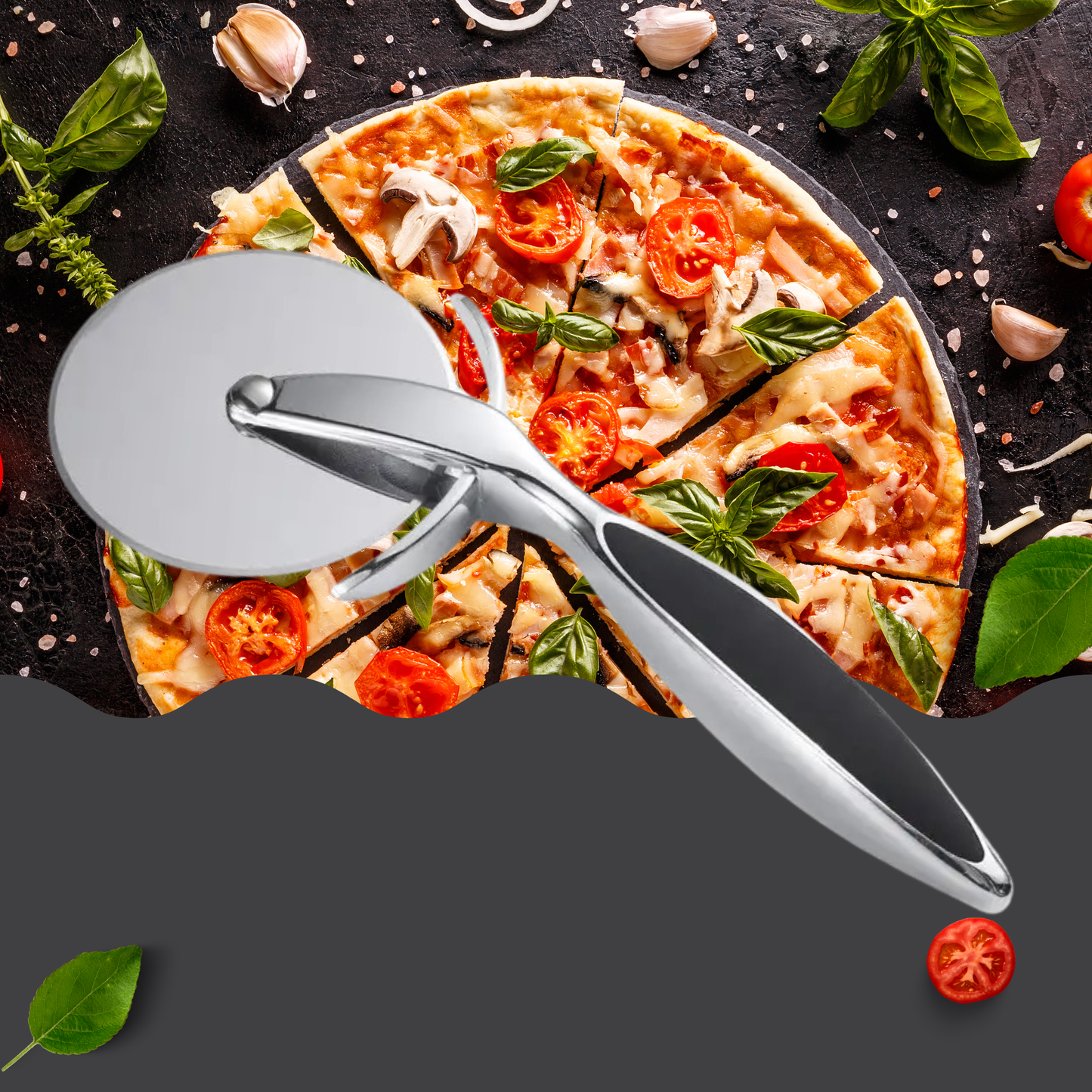 Pizzaschneider Edelstahl